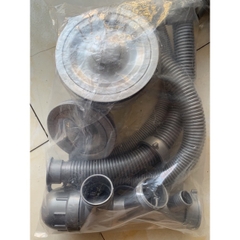 Bộ Xi Phông thoát nước chậu rửa bát 2 hố LỆCH