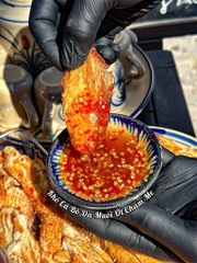 KHÔ CÁ BÒ DA MUỐI ỚT CHẤM ME
