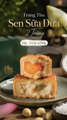 TRUNG THU SEN SỮA DỪA 2 TRỨNG (cái 220-250gr)