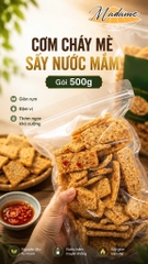 CƠM CHÁY MÈ SẤY NƯỚC MẮM
