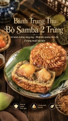 TRUNG THU BÒ SAMBA 2 TRỨNG (cái 220-250gr)