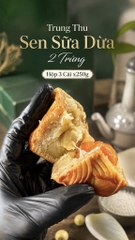 TRUNG THU SEN SỮA DỪA 2 TRỨNG (cái 220-250gr)