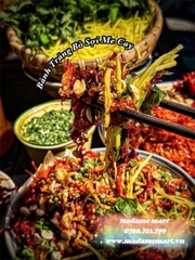 BÁNH TRÁNG KHÔ HEO TỎI SỐT ME (Set)