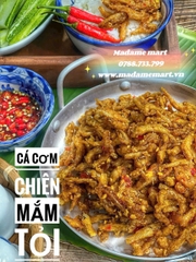 CÁ CƠM CHIÊN MẮM TỎI (Hủ 500G)