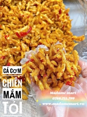 CÁ CƠM CHIÊN MẮM TỎI (Hủ 500G)
