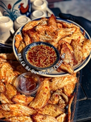 KHÔ CÁ BÒ DA MUỐI ỚT CHẤM ME