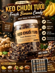 KẸO CHUỐI GỪNG ĐẬU (Hủ 500G)