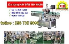 Máy dán nhãn chai vuông tròn tự động