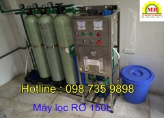 Dây chuyền lọc nước tinh khiết RO 150 lít/h