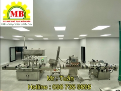 Dây chuyền máy chiết rót đóng chai tự động