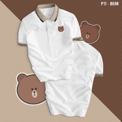 ao-polo-phoi-trang-p11-bear-nam-nu-co-be-vai-xin-unisex-tre-trung-thanh-lich