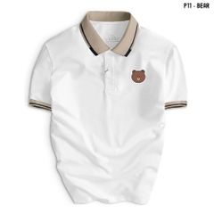 ao-polo-phoi-trang-p11-bear-nam-nu-co-be-vai-xin-unisex-tre-trung-thanh-lich