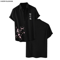 ao-so-mi-ngan-tay-cherry-blossom-in-hinh-cao-cap-chuan-form-phong-cach-tre-trung