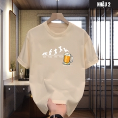 tee-ao-thun-co-tron-nhau-2-vai-xin-cuc-dep-unisex-nam-nu
