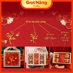 Hộp Quà Tết 2026 Hộp Gỗ Cao Cấp - Quà Biếu Sang Trọng từ Nông Sản Giọt Nắng