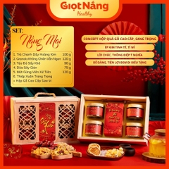 Hộp Quà Tết 2026 Hộp Gỗ Cao Cấp - Quà Biếu Sang Trọng từ Nông Sản Giọt Nắng