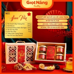 Hộp Quà Tết 2026 Hộp Gỗ Cao Cấp - Quà Biếu Sang Trọng từ Nông Sản Giọt Nắng