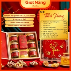 Hộp Quà Tết 2026 Hộp Gỗ Cao Cấp - Quà Biếu Sang Trọng từ Nông Sản Giọt Nắng