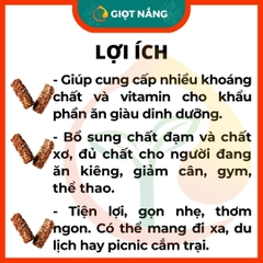 Thanh gạo lứt ngũ cốc mix hạt rong biển giảm cân ăn kiêng thêm hạt macca nhiều dinh dưỡng từ NÔNG SẢN GIỌT NẮNG