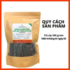 Rong biển kẹp hạt dinh dưỡng  - zip 200g