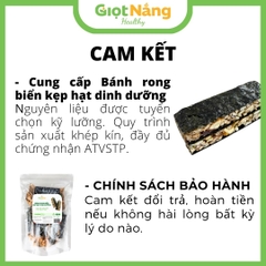 Bánh Rong Biển Kẹp Hạt Từ Nông Sản Giọt Nắng