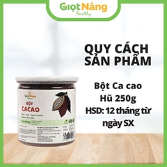 Bột Cacao Nguyên Chất Làm Socola Sạch Nguyên Liệu Làm Bánh Sạch Lành Từ Nông Sản Giọt Nắng