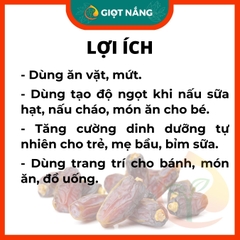 Chà là sấy lạnh dẻo ngon không đường tạo ngọt cho sữa hạt ăn vặt mẹ bầu ăn kiêng từ Nông sản Giọt Nắng