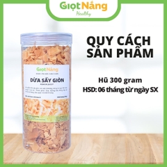 Dừa Khô Sấy Giòn Cao Cấp LOẠI 1 Đồ Ăn Healthy Từ Nông Sản Giọt Nắng