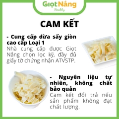 Dừa Khô Sấy Giòn Cao Cấp LOẠI 1 Đồ Ăn Healthy Từ Nông Sản Giọt Nắng