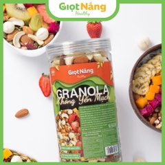 Granola Không Yến Mạch Dinh Dưỡng Ngũ Cốc Ăn Sáng Sạch Lành từ Nông Sản Giọt Nắng