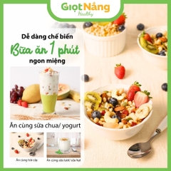 Granola Giọt Nắng Mới Với Viên Yến Mạch Gạo Lứt Trái Cây Từ Nông Sản Giọt Nắng
