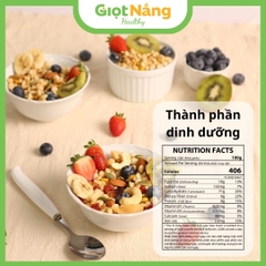 Granola Giọt Nắng Mới Với Viên Yến Mạch Gạo Lứt Trái Cây Từ Nông Sản Giọt Nắng