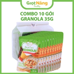 Granola Giọt Nắng Mới Với Viên Yến Mạch Gạo Lứt Trái Cây Từ Nông Sản Giọt Nắng