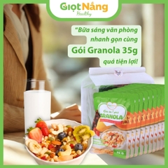 Granola Giọt Nắng Mới Với Viên Yến Mạch Gạo Lứt Trái Cây Từ Nông Sản Giọt Nắng