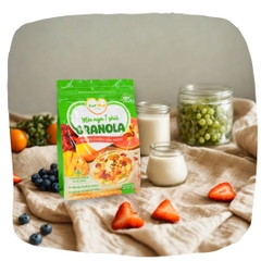 Granola Giọt Nắng Mới Với Viên Ngũ Cốc Giòn Yến Mạch Trái Cây Từ Nông Sản Giọt Nắng