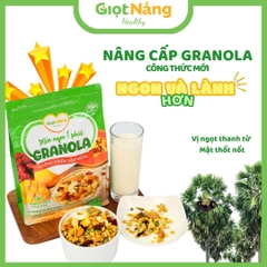 Granola Giọt Nắng Mới Với Viên Ngũ Cốc Giòn Yến Mạch Trái Cây Từ Nông Sản Giọt Nắng
