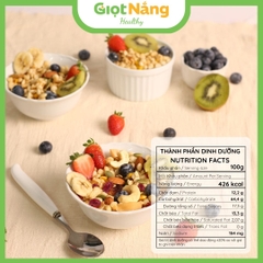 Granola Giọt Nắng Mới Với Viên Ngũ Cốc Giòn Yến Mạch Trái Cây Từ Nông Sản Giọt Nắng