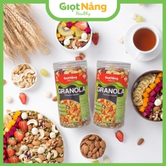 Granola Siêu Hạt Ít Yến Mạch Ăn Kiêng Ngũ Cốc Dinh Dưỡng Ăn Sáng Eat Clean từ Nông Sản Giọt Nắng