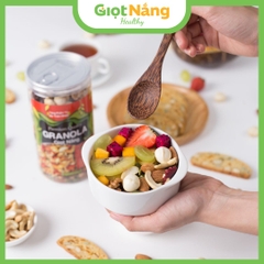 Granola Siêu Hạt Không Yến Mạch 100% Hạt và Quả Ngũ Cốc Dinh Dưỡng Ăn Sáng Eat Clean từ Nông Sản Giọt Nắng