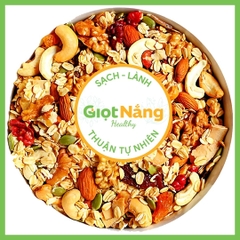 Granola Siêu Hạt Ít Yến Mạch Ăn Kiêng Ngũ Cốc Dinh Dưỡng Ăn Sáng Eat Clean từ Nông Sản Giọt Nắng