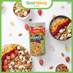 Granola Siêu Hạt Không Yến Mạch 100% Hạt và Quả Ngũ Cốc Dinh Dưỡng Ăn Sáng Eat Clean từ Nông Sản Giọt Nắng