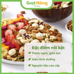 Granola Siêu Hạt Ít Yến Mạch Ăn Kiêng Ngũ Cốc Dinh Dưỡng Ăn Sáng Eat Clean từ Nông Sản Giọt Nắng