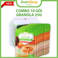 Granola Giọt Nắng Mới Với Viên Ngũ Cốc Giòn Yến Mạch Trái Cây Từ Nông Sản Giọt Nắng