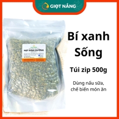 Hạt bí xanh dinh dưỡng ăn kiêng nấu sữa cho mẹ bầu và bé nhập khẩu bởi Nông sản Giọt Nắng