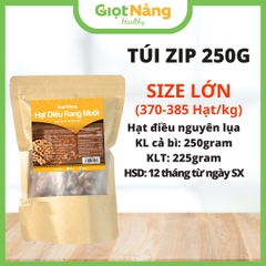 Hạt Điều Rang Muối Nguyên Lụa Bình Phước Loại 1 Chất Lượng Thơm Ngon Giòn Bùi Bổ Dưỡng từ Nông Sản Giọt Nắng