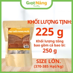 Hạt Điều Rang Muối Nguyên Lụa Bình Phước Thơm Ngon Giòn Bùi từ Nông Sản Giọt Nắng