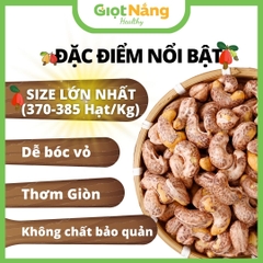 Hạt Điều Rang Muối Nguyên Lụa Bình Phước Thơm Ngon Giòn Bùi từ Nông Sản Giọt Nắng