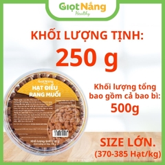 Hạt Điều Rang Muối Nguyên Lụa Bình Phước Thơm Ngon Giòn Bùi từ Nông Sản Giọt Nắng