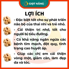 Hạt Óc chó sấy chín các loại Vàng Đỏ siêu dinh dưỡng cho bà bầu và bé nhập khẩu Mỹ từ Nông sản Giọt Nắng