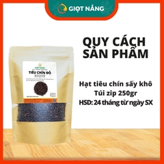 Hạt tiêu chín đỏ Đăk Lăk nguyên hạt cay nồng to tròn thơm hạt chắc từ Nông sản Giọt Nắng